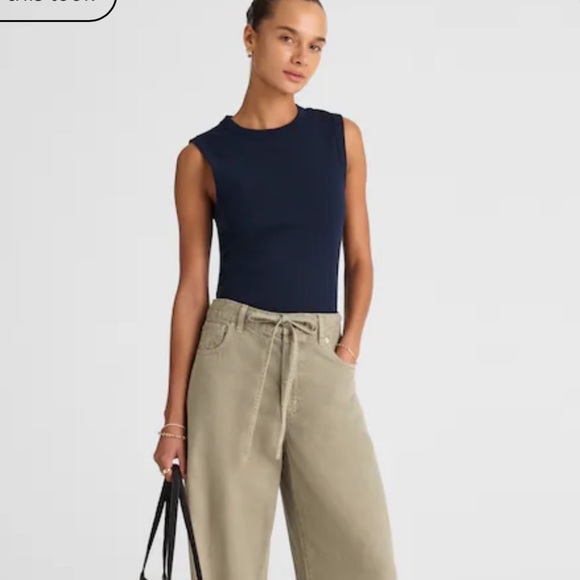 Madewell midnight navy Compact Shell Tank - Picture 2 of 5